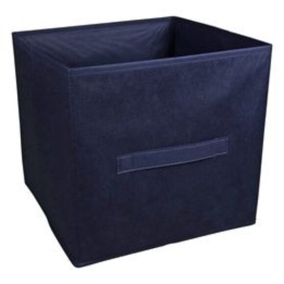 NEW Essentials Navy Blue Collapsible Storage Container with Handles! - Picture 1 of 3